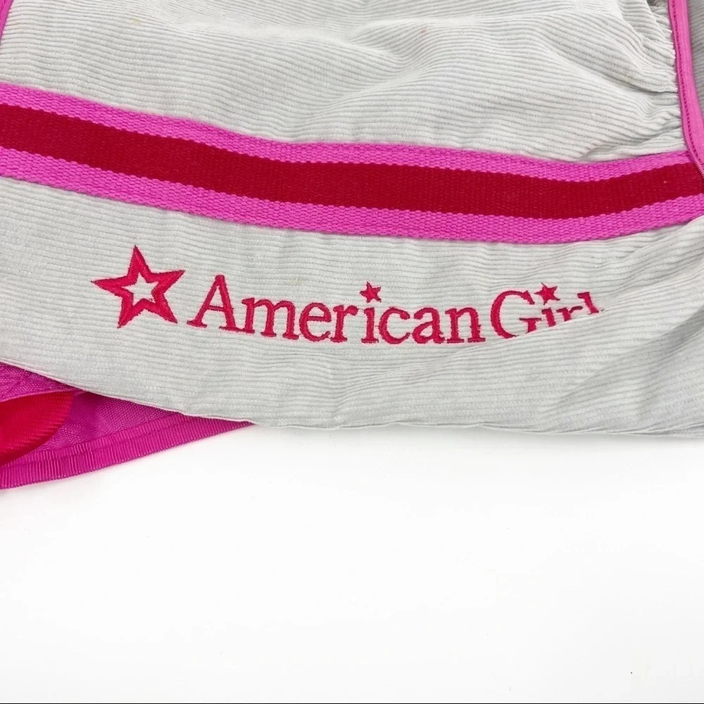 ✅ American Girl Pink And Gray Backpack - Picture 2 of 7